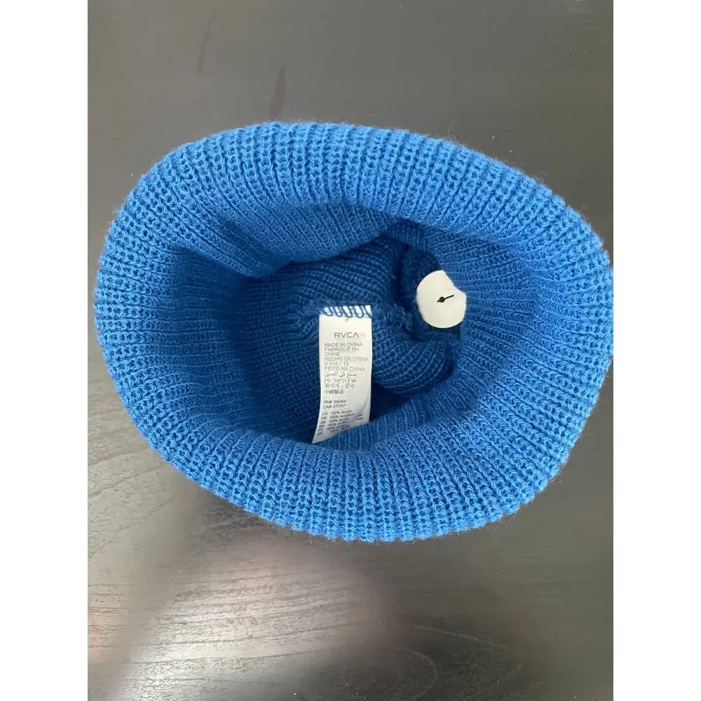 *RARE* RVCA Boy's Beanie DAYSHIFT II Royal Blue - One Size - New With Tags